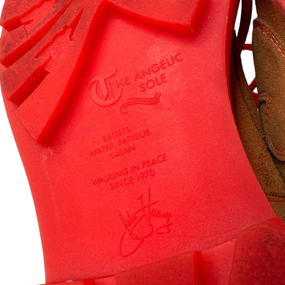 Fluevog | 7th Heaven Gibson Swirl in Orange 7.5 - Picture 7 of 10